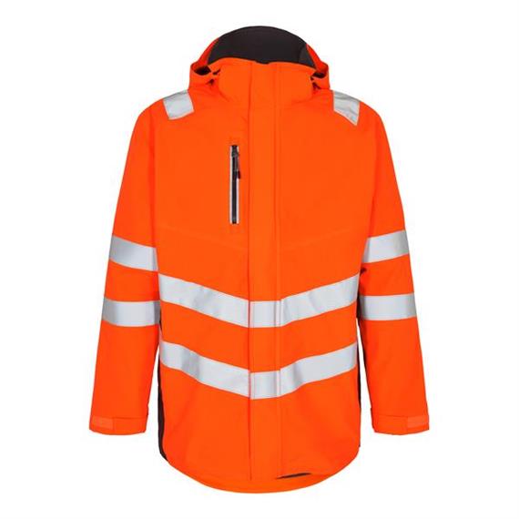 ENGEL Safety Softshellparka, orange/grau - Grösse 6XL Übergrösse