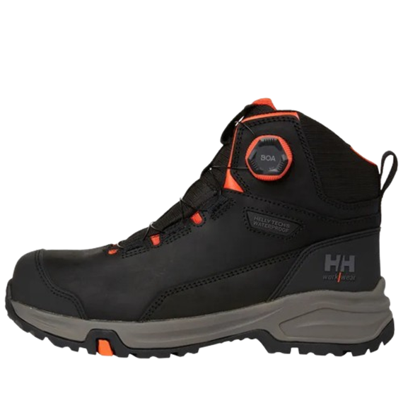 Helly Hansen MANCHESTER Ltr Mittelhohe BOA S7S Ht Sicherheitsstiefel, schwarz/grau - Grösse 35