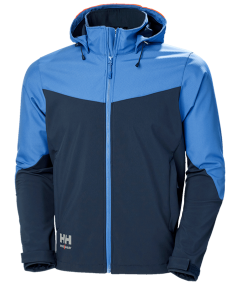 Helly Hansen OXFORD Hooded Softshell Jacke, navy/stone blue - Grösse 3XL