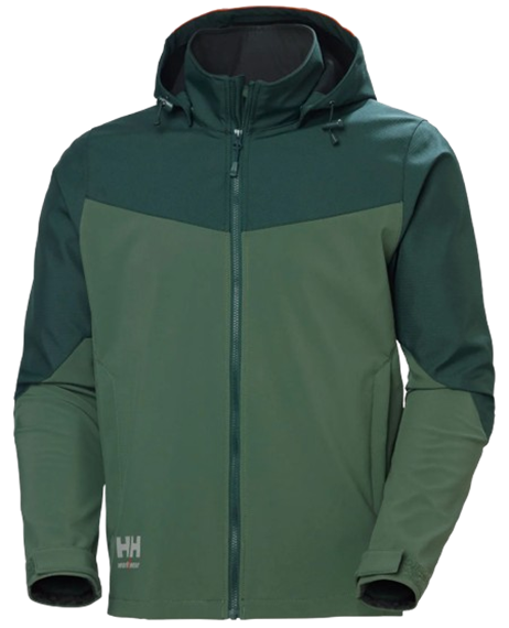 Helly Hansen OXFORD Hooded Softshell Jacke, spruce/dark - Grösse 3XL