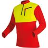 Pfanner ZIPP-NECK Shirt langarm gelb/rot - Grösse XS