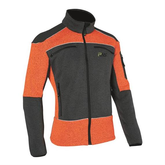 PSS Faserstrickjacke X-treme Arctic, grau/orange - Grösse L