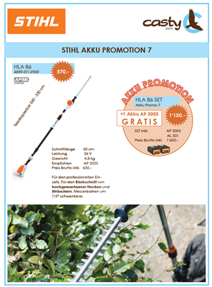 STIHL HLA 86, Schnittlänge 50 cm SET