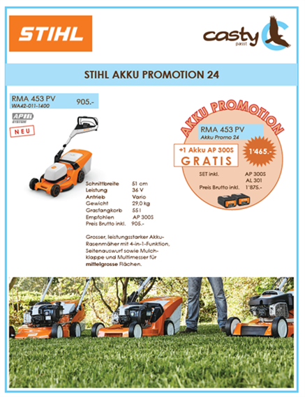 STIHL RMA 453 PV, Schnittbreite 51 cm