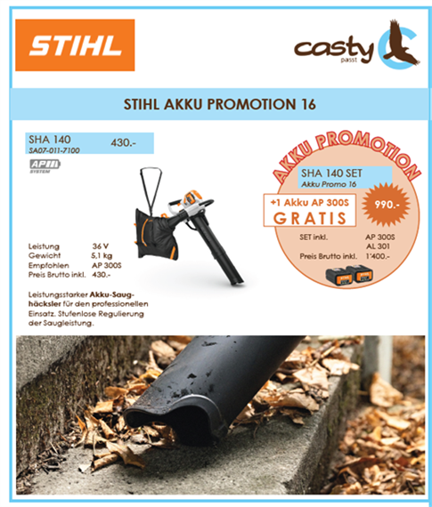 STIHL SHA 140 SET